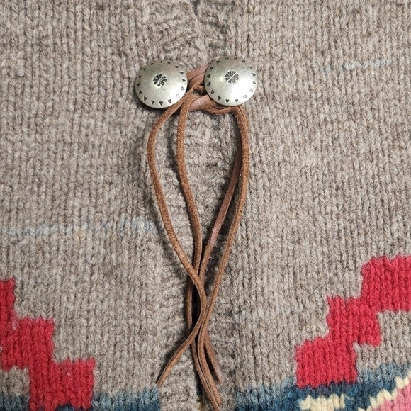 Vintage Lauren Ralph Lauren Knit Alpaca Wool Aztec Vest - Picture 6 of 13